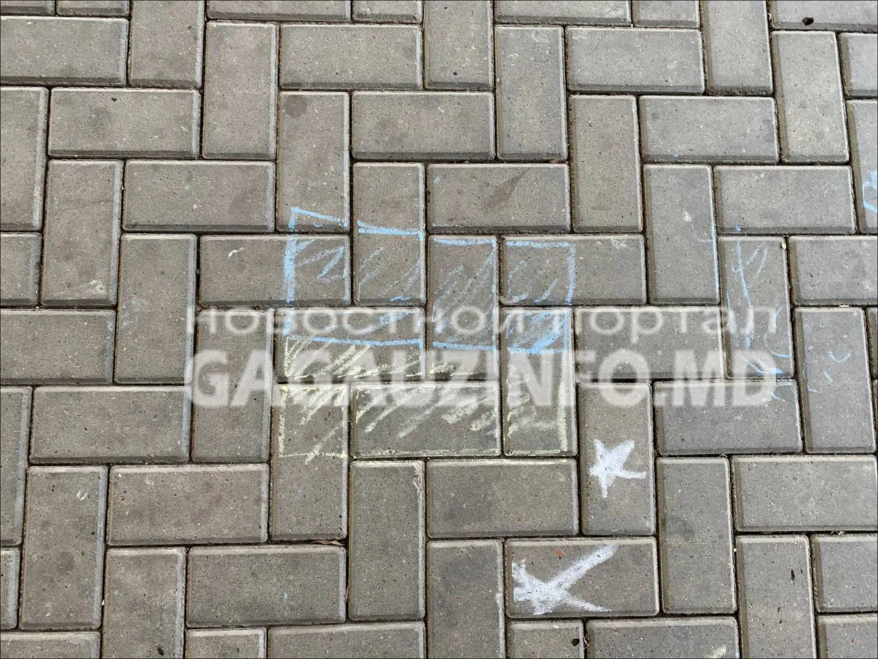 В Комрате появились рисунки на тротуаре в поддержку Украины