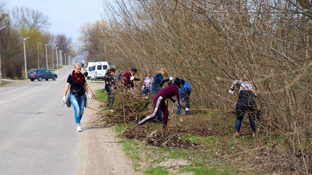 В Оргееве были проведены работы по уборке и озеленению города