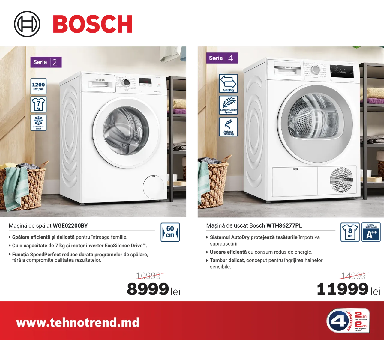 Bomba: Prinde valul reducerilor Bosch și economisește până la 7.000 lei