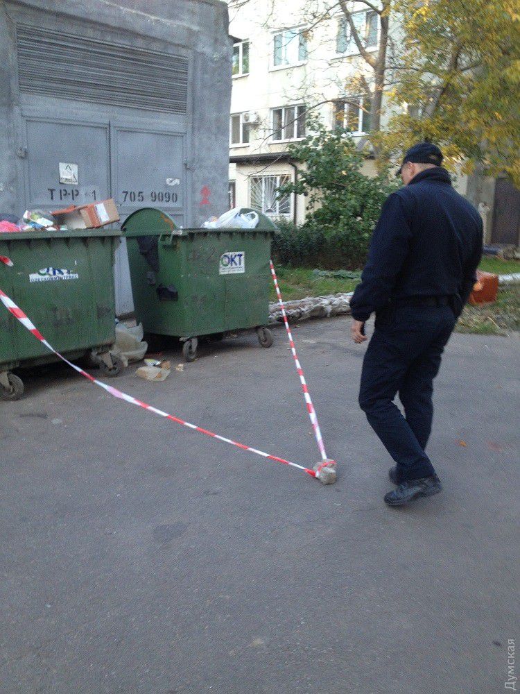 В Одессе возле мусорного бака нашли большое количество боеприпасов