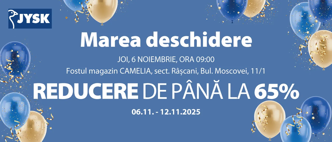 Jysk deschide un nou magazin la Chișinău: Reduceri de până la 65% și cadouri plăcute