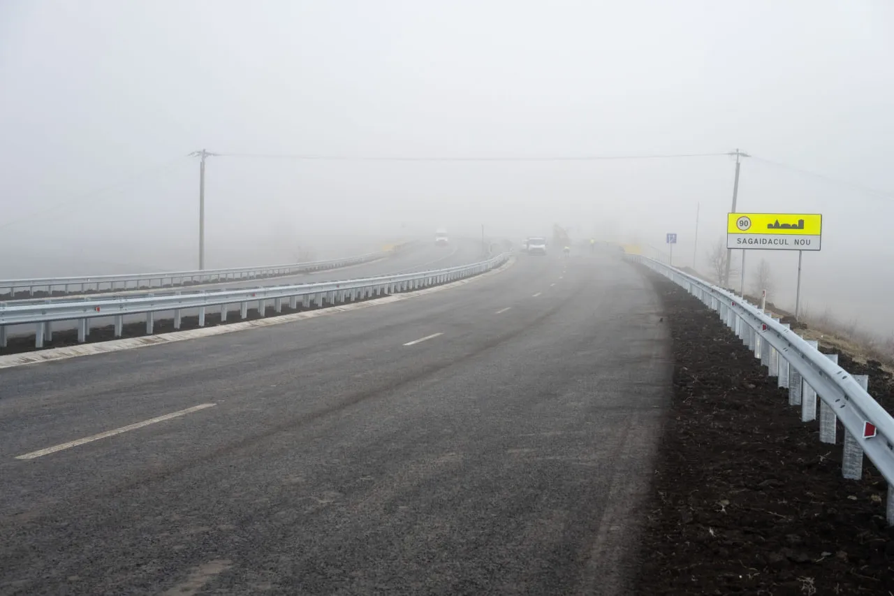 Podul de pe drumul public M3 Chișinău-Giurgiulești din Moldova, deschis pentru circulație