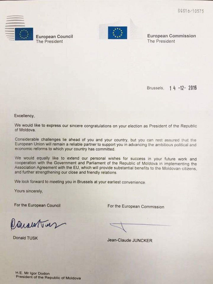 Dodon, invitatul lui Tapiola la Bruxelles
