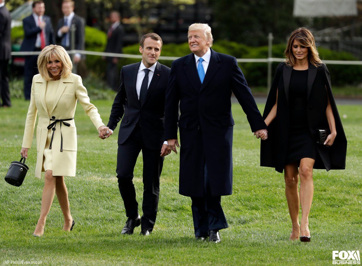 Первая леди Франции Брижит Макрон оценила чувство юмора Меланьи Трамп