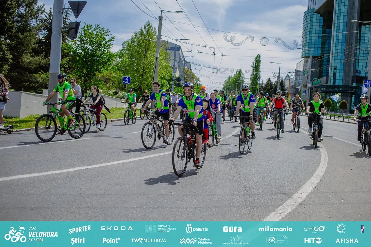 В Кишиневе состоялся праздник велоспорта – VeloHora by Skoda