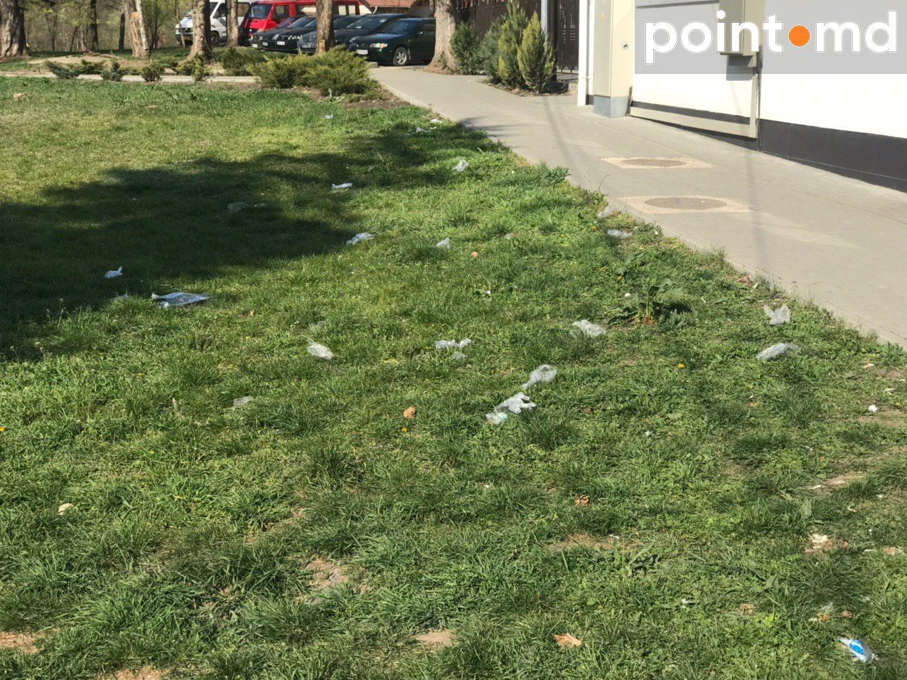 В Кишиневе покупатели, выходя из супермаркетов, бросают одноразовые перчатки на землю
