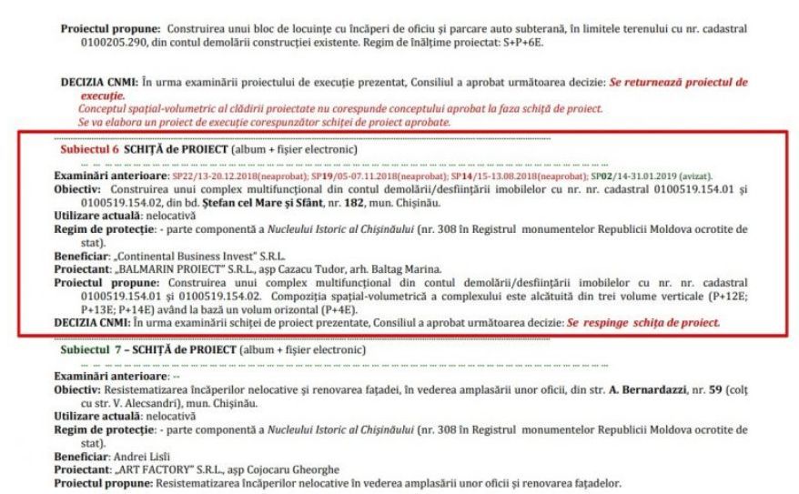 Гунявый: На месте «Дома мод» в Кишинёве могут построить 25-этажное здание
