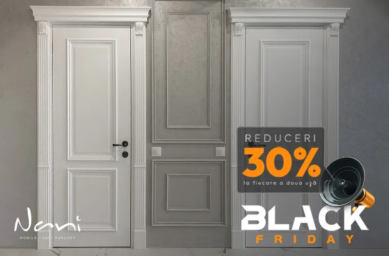 Черная Пятница в Nani Mobilă Uși și Parchet - скидки до 40%