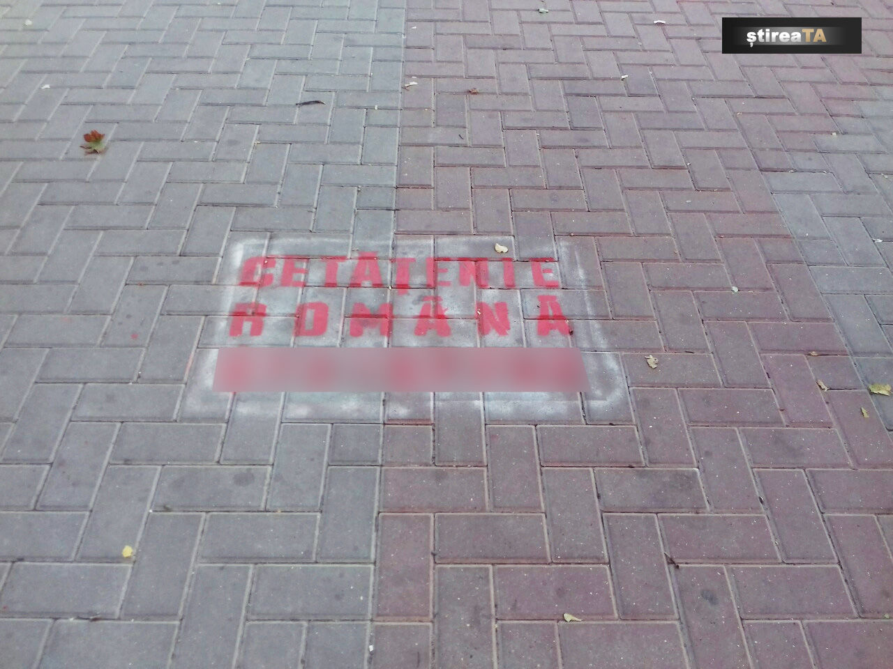 Publicitate ilegală pe noul pavaj de pe bd. Ștefan cel Mare și Sfânt