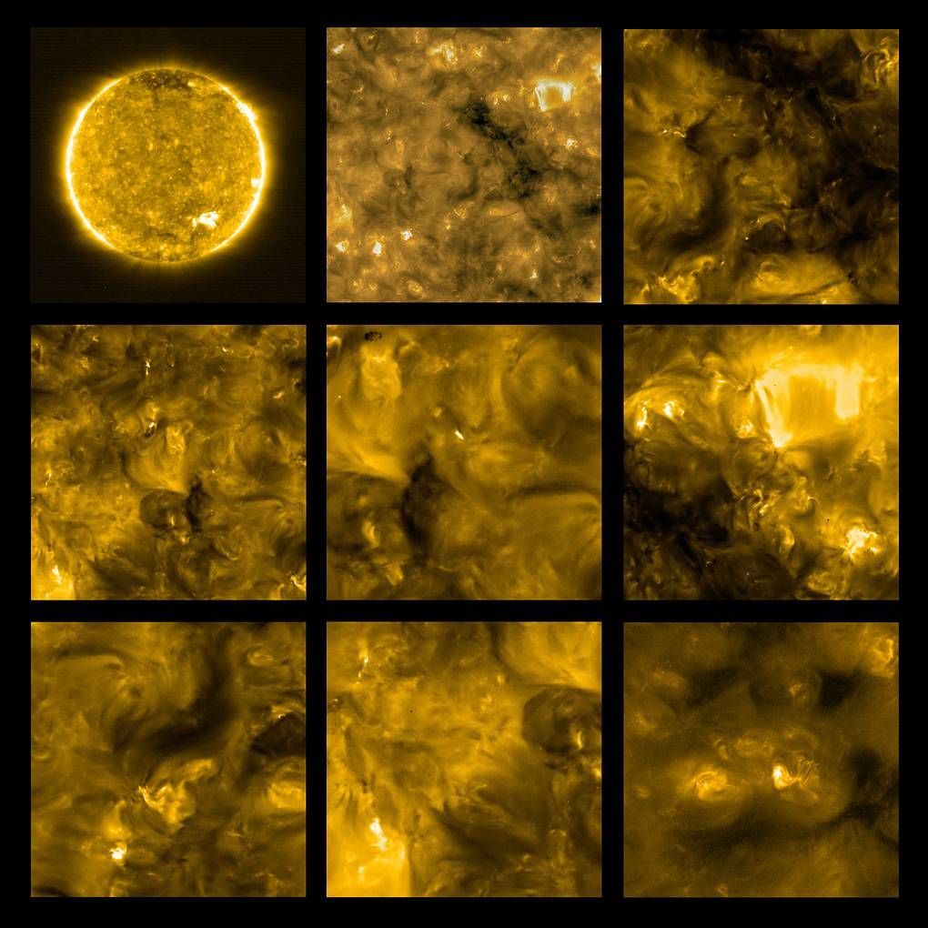 Зонд Solar Orbiter получил первые фотографии Солнца с близкого расстояния