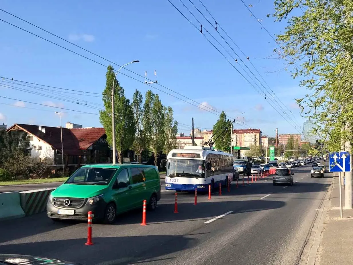 Дорожное движение по мосту на М.Витязул частично перекрыто до декабря