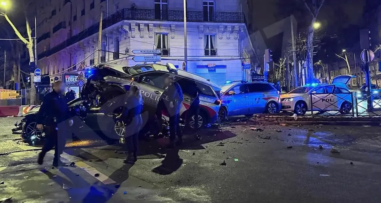 В Париже в автомобильной погоне за нарушителем пострадали 10 полицейских