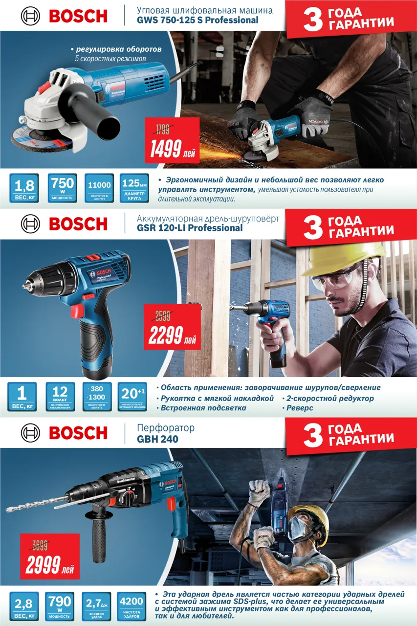 Bosch Store: Инструменты Bosch для дома и профессионалов + 3 года гарантии