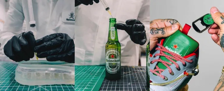 Heineken представила кроссовки с пивом внутри подошвы