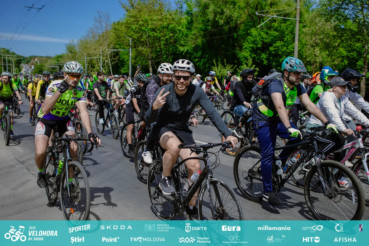 В Кишиневе состоялся праздник велоспорта – VeloHora by Skoda