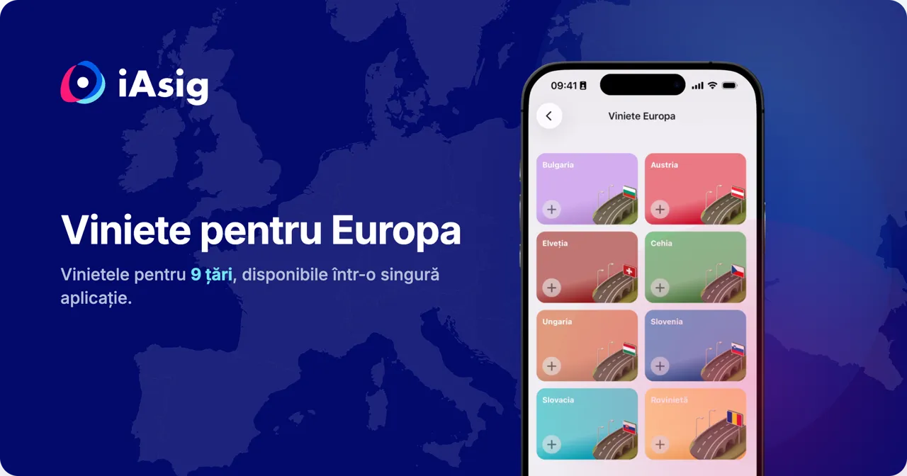iAsig: Pleci cu mașina prin Europa — vinietele pentru nouă țări într-o singură aplicație
