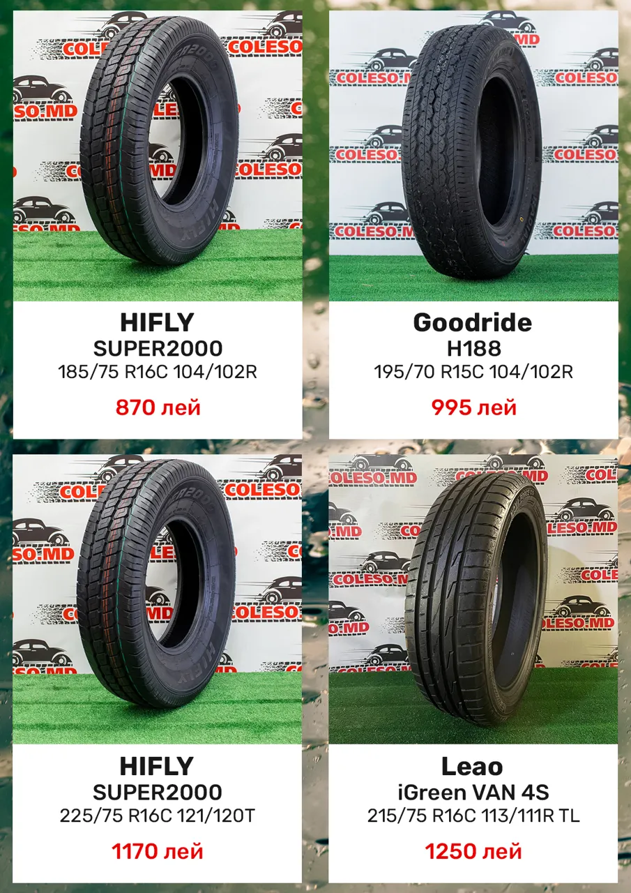 Coleso.md: Топ летних шин 2026 - безопасность в дождь и выгода для бюджета