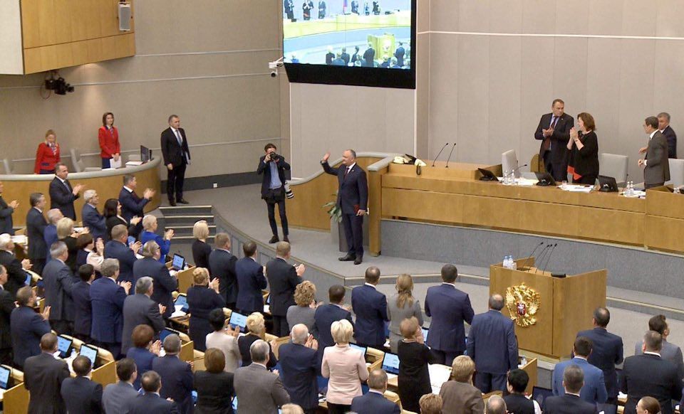 Додон в Госдуме: Россия была, есть и будет стратегическим партнёром Молдовы