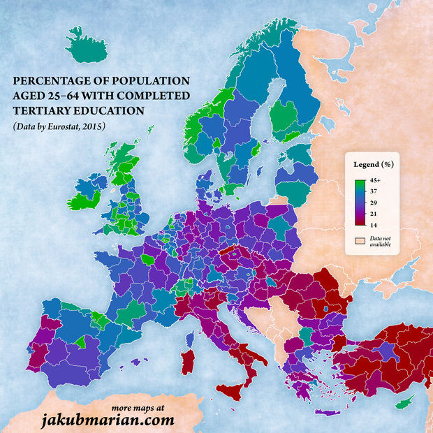 Unde se află cei mai educaţi oameni din Europa