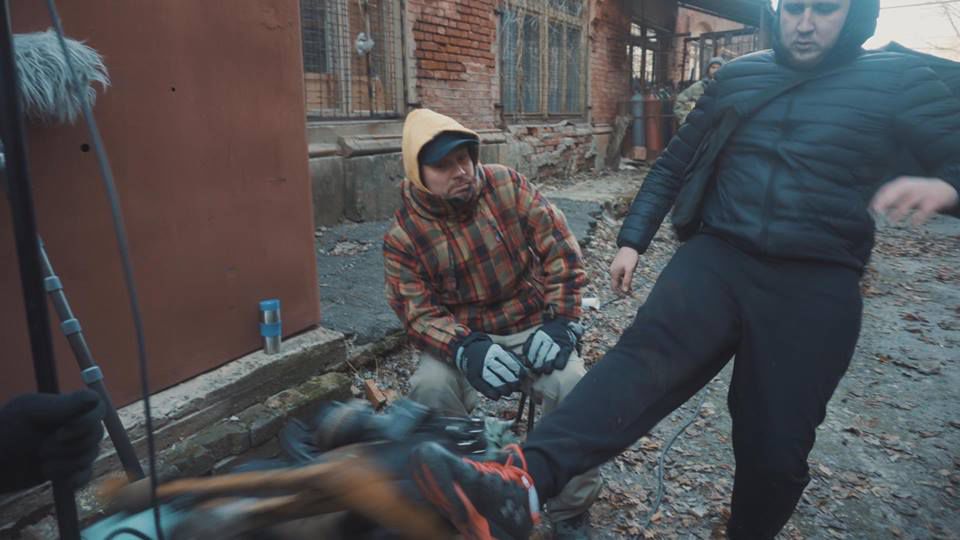 В Харькове националисты повредили декорации к военному сериалу про СССР