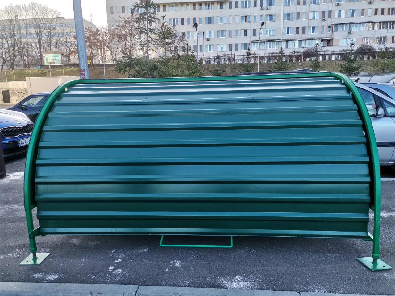 В одном из столичных секторов оборудованы парковки для велосипедов