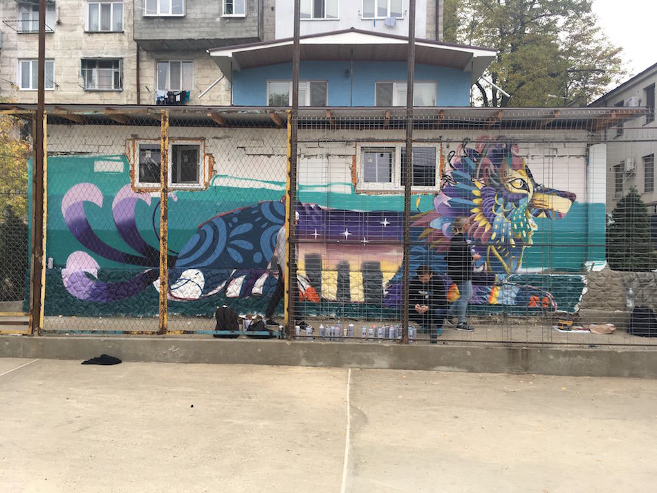 В Кишиневе появился новый стрит-арт от датского художника