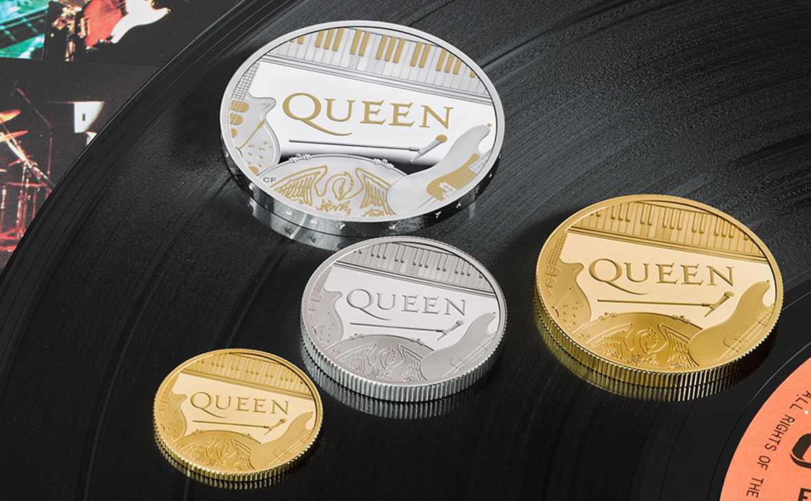 В Британии выпустили монеты в честь группы Queen
