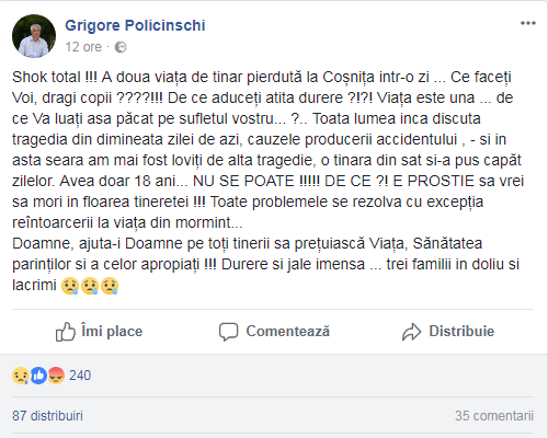 Într-o zi, două tragedii: O fată și-a pus capăt zilelor. Aceasta ar fi iubita tânărului care a omorât ieri un polițist