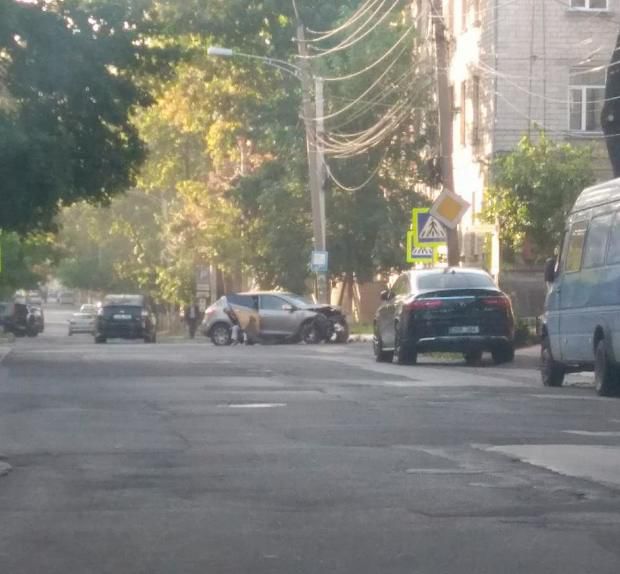 Авария в центре столицы, один человек пострадал