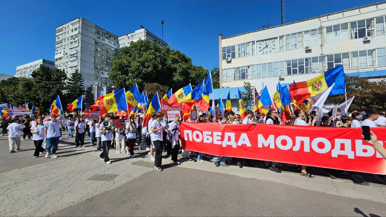 Блок «Победа» организовал в Бельцах марш против евроинтеграции