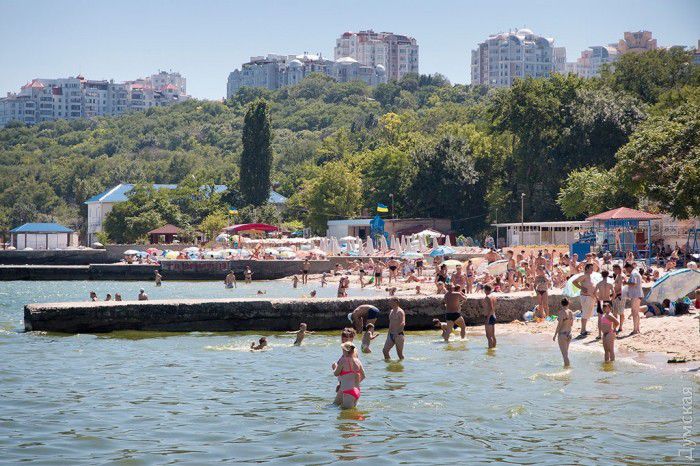 На пляжах Одессы грязь и мертвые чайки