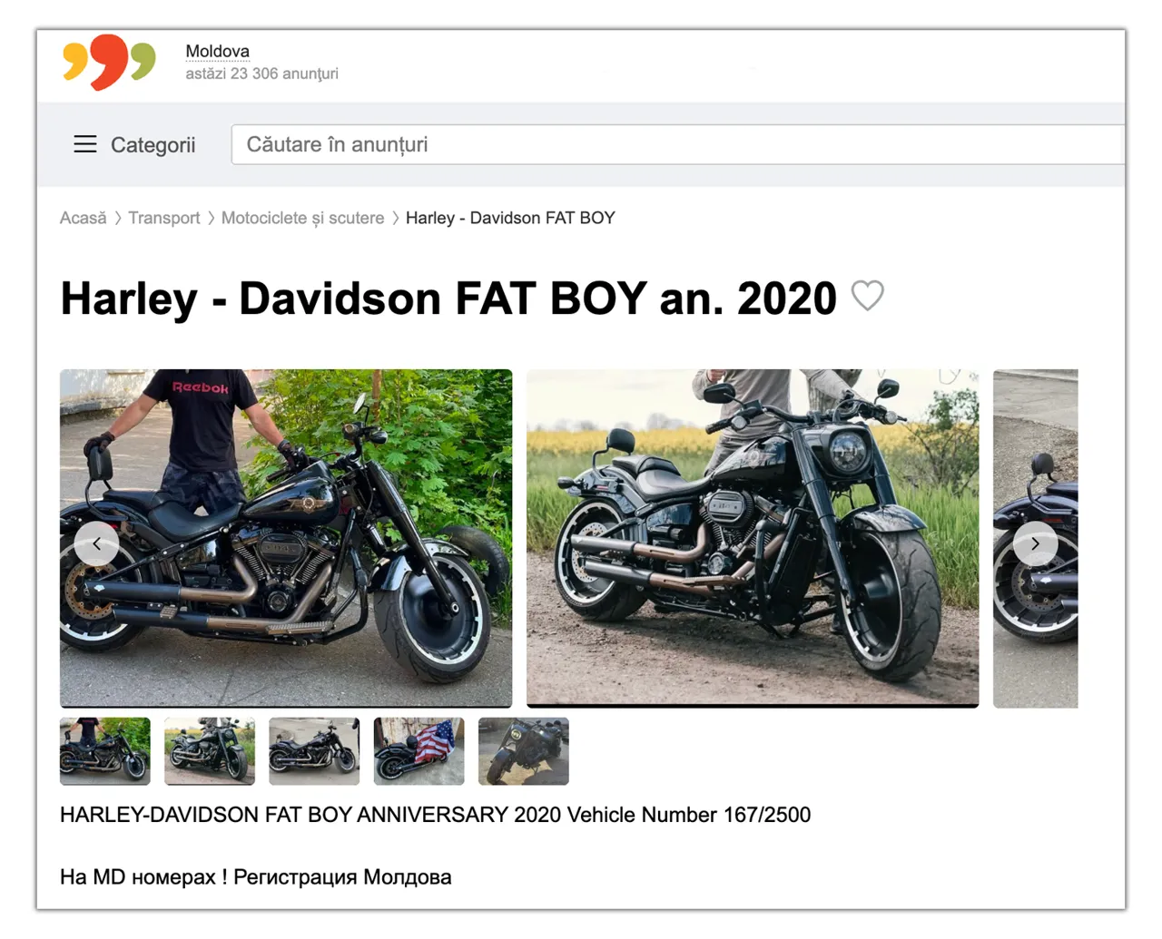 Un Harley-Davidson rar și de colecție, devenit iconic după filmul „Terminator”, se vinde în Moldova
