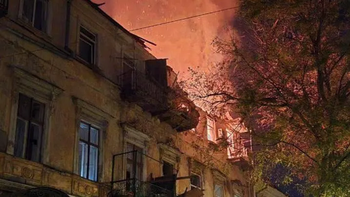 В результате атаки дронов на Одессу остановлена котельная, повреждены теплосети