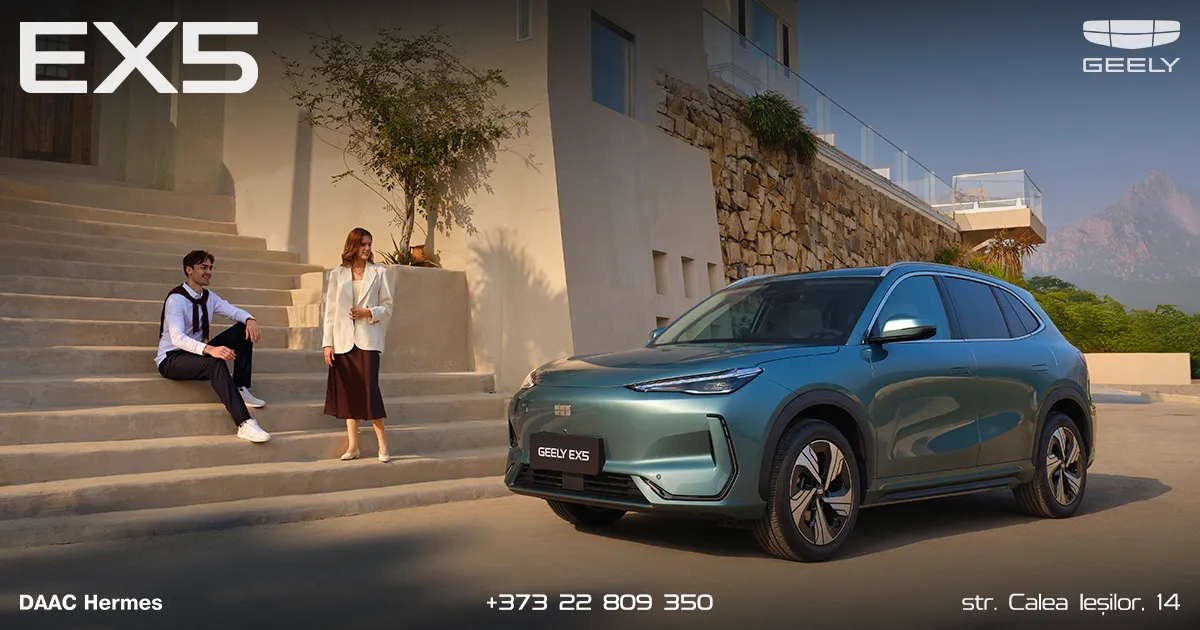 Geely, marca auto nr. 1 în Moldova la finalul lunii mai