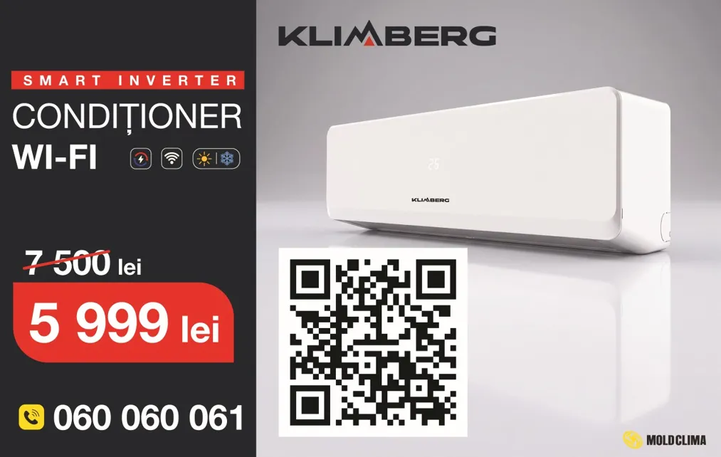 Moldclima: Кондиционер Klimberg Wi-Fi Smart Inverter