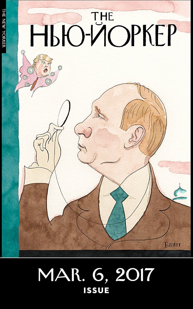 Карикатура Путина появилась на обложке журнала New Yorker
