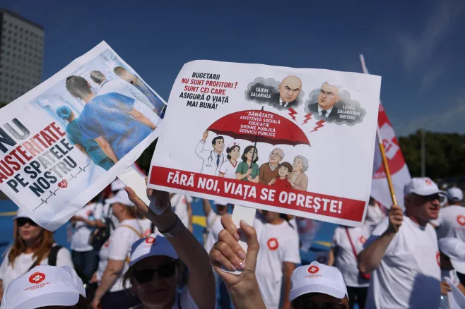В Бухаресте проходит большая забастовка медработников