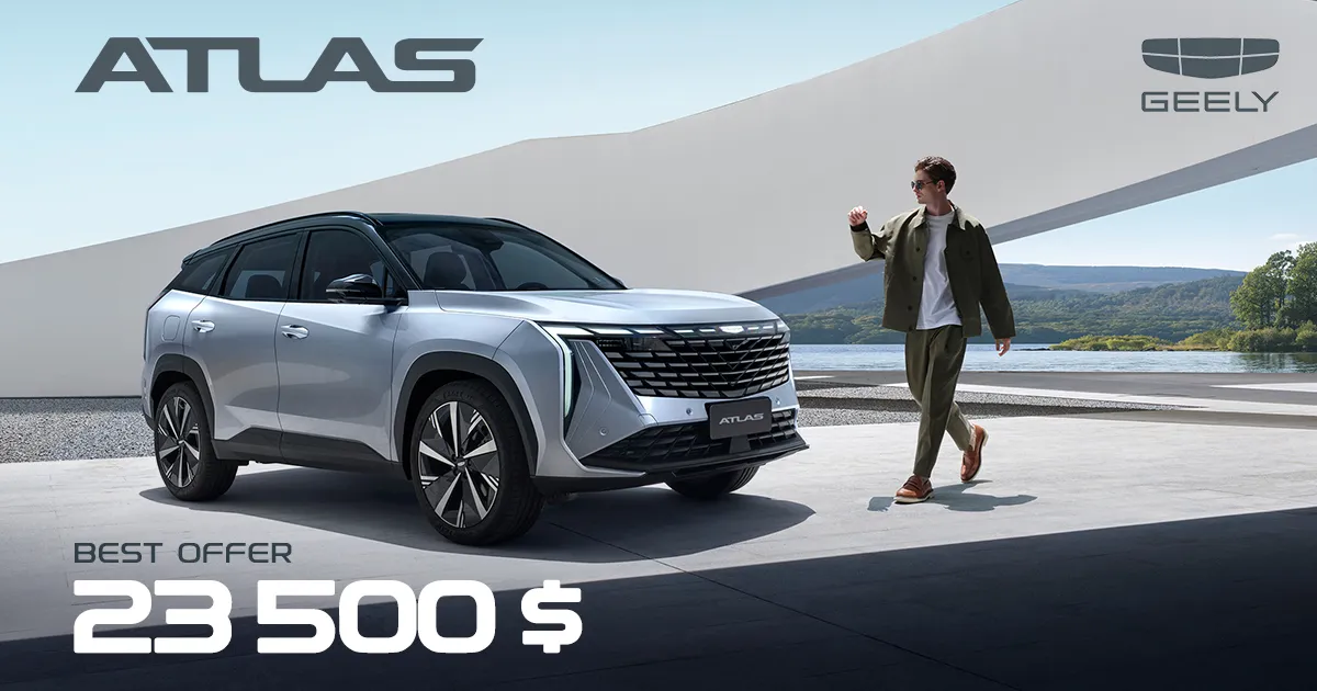 Geely Atlas — премиальный SUV, созданный для семьи