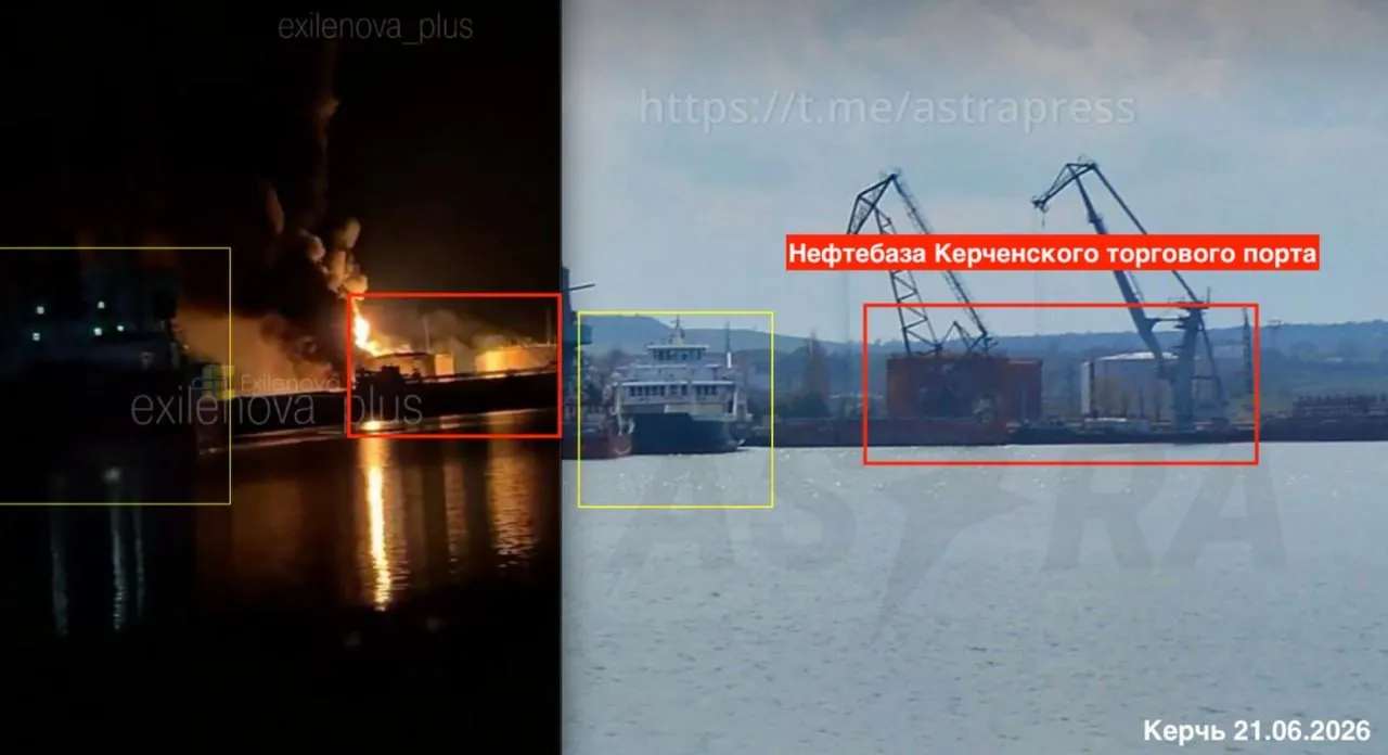 Дроны ВСУ атаковали Крым: сообщается о пожаре в порту Керчи