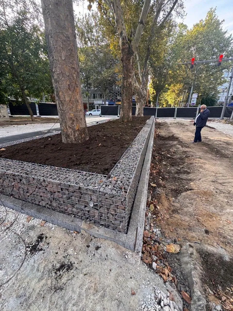 Работы по ремонту брусчатки на улице 31 Августа в Кишиневе продолжаются