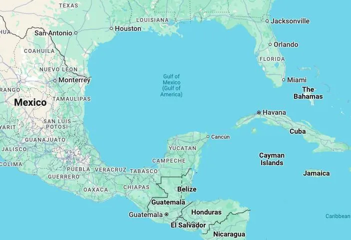 Google Maps a redenumit Golful Mexic în Golful Americii