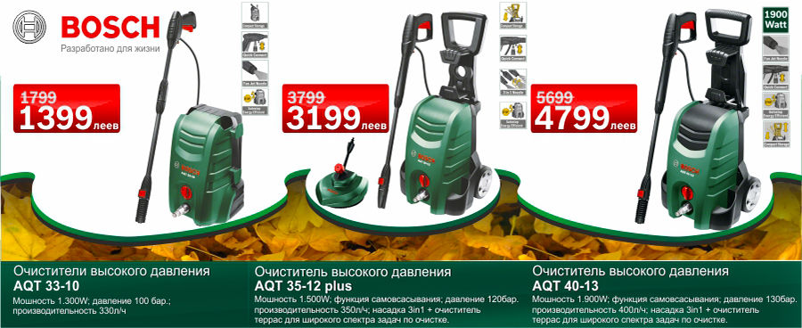 Bosch: Листопад цен на садовую технику ®