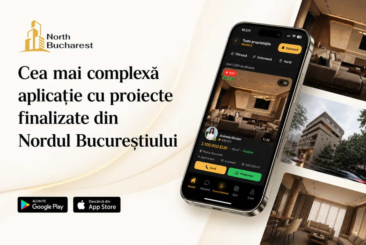 Приложение NorthBucharest представляет более 1 400 объектов для инвесторов из Молдовы