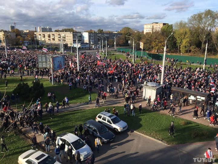 В Минске собираются сторонники оппозиции