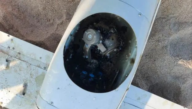O dronă similară cu modelul rus Orlan, găsită pe o plajă din Bulgaria