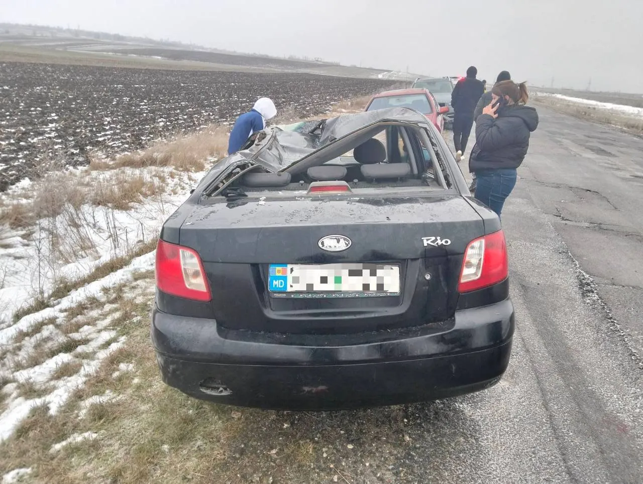 Cinci accidente rutiere s-au produs la Orhei din cauza condițiilor meteo nefavorabile