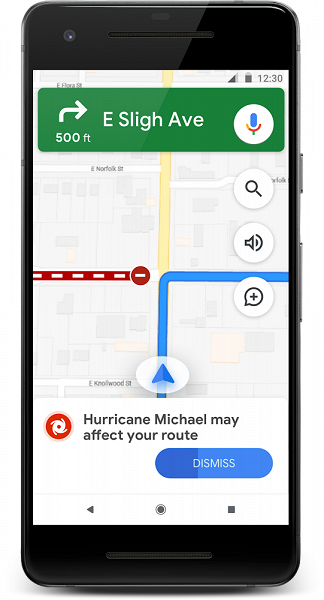 В Google Maps появились визуальные оповещения о стихийных бедствиях