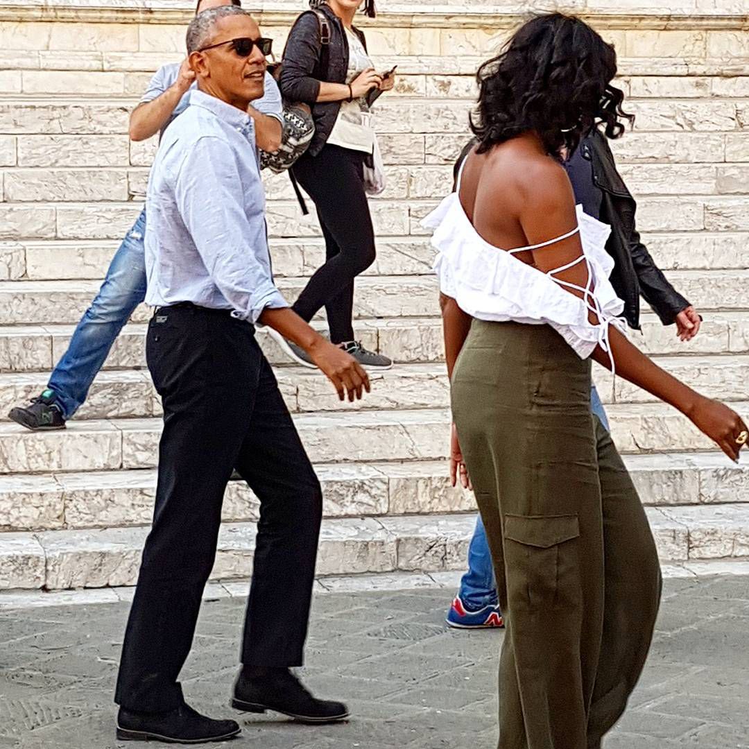 Michelle Obama, super sexy în vacanța din Italia