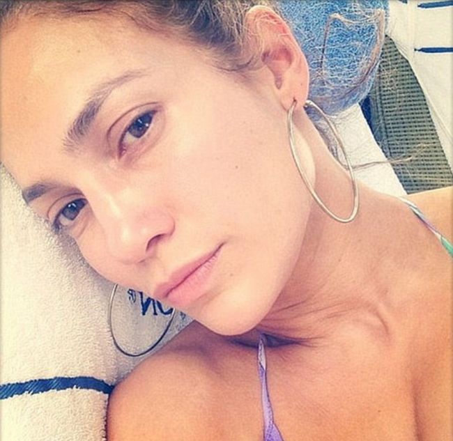 jennifer lopez, fara machiaj