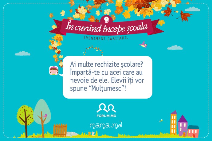 actiune de caritate, rechizite scolare